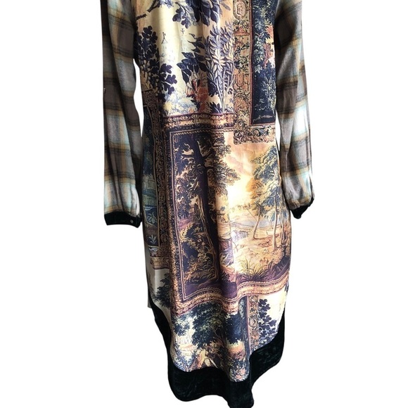 Soft Surroundings Saxon Plaid Tunic Shirt Dress Medium - Picture 16 of 16